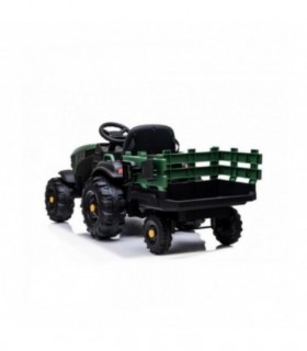 Tracteur avec remorque 12 Volts BDM0925 Vert - Pack Luxe