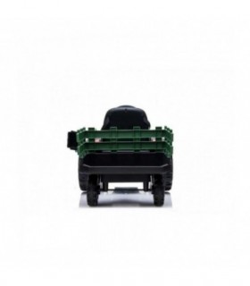 Tracteur avec remorque 12 Volts BDM0925 Vert - Pack Luxe