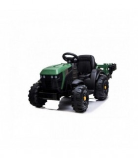 Tracteur avec remorque 12 Volts BDM0925 Vert - Pack Luxe