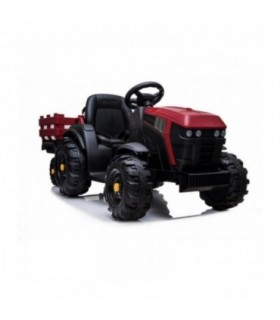 Tracteur avec remorque 12 Volts BDM0925 Rouge - Pack Luxe