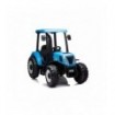 Tracteur électrique Bleu 12V pour enfant  - Pack Luxe