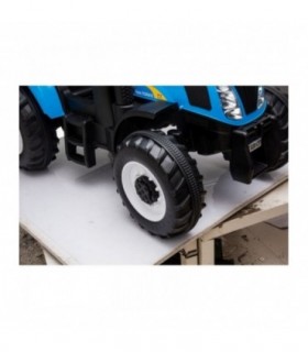 Tracteur électrique 12V A011 Bleu - Pack Luxe