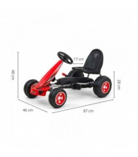Kart à pédale Milly Mally Viper Rouge