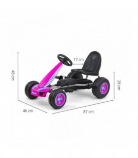 Kart à pédale Milly Mally Viper Rose
