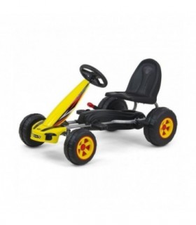 Kart à pédale Milly Mally Viper Jaune