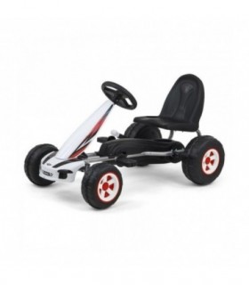 Kart à pédale Milly Mally Viper Blanc