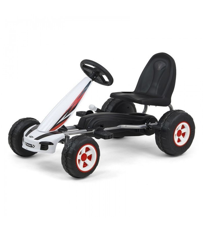 Kart à pédale Milly Mally Viper Blanc