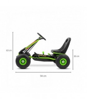 Kart à pédales Milly Mally Thor Vert