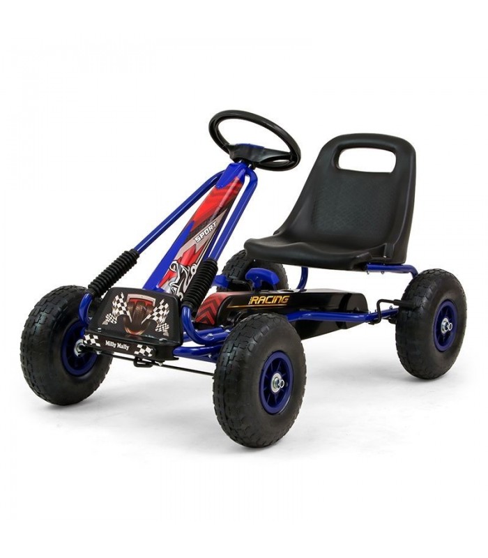 Kart à pédales Milly Mally Thor Bleu