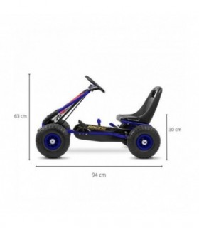 Kart à pédales Milly Mally Thor Bleu