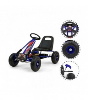 Kart à pédales Milly Mally Thor Bleu
