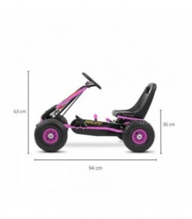 Kart à pédales Milly Mally Thor Rose