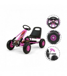 Kart à pédales Milly Mally Thor Rose
