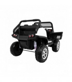 Voiture électrique 2 places 12V Mercedes Unimog Blanche - Pack Luxe