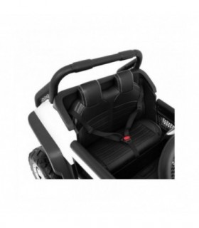 Voiture électrique 2 places 12V Mercedes Unimog Blanche - Pack Luxe