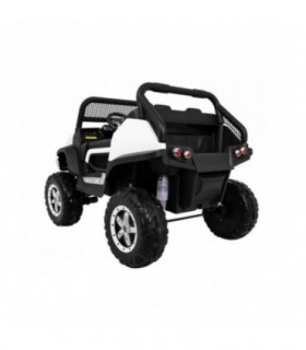 Voiture électrique 2 places 12V Mercedes Unimog Blanche - Pack Luxe