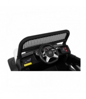 Voiture électrique 2 places 12V Mercedes Unimog Blanche - Pack Luxe