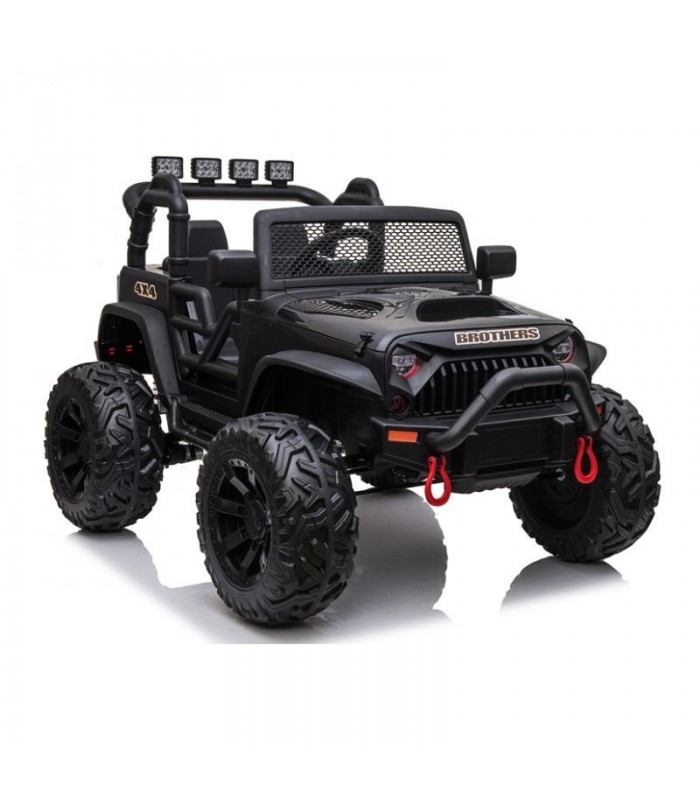 Voiture électrique 2 places 24V Jeep JC666 Noir - Pack Luxe