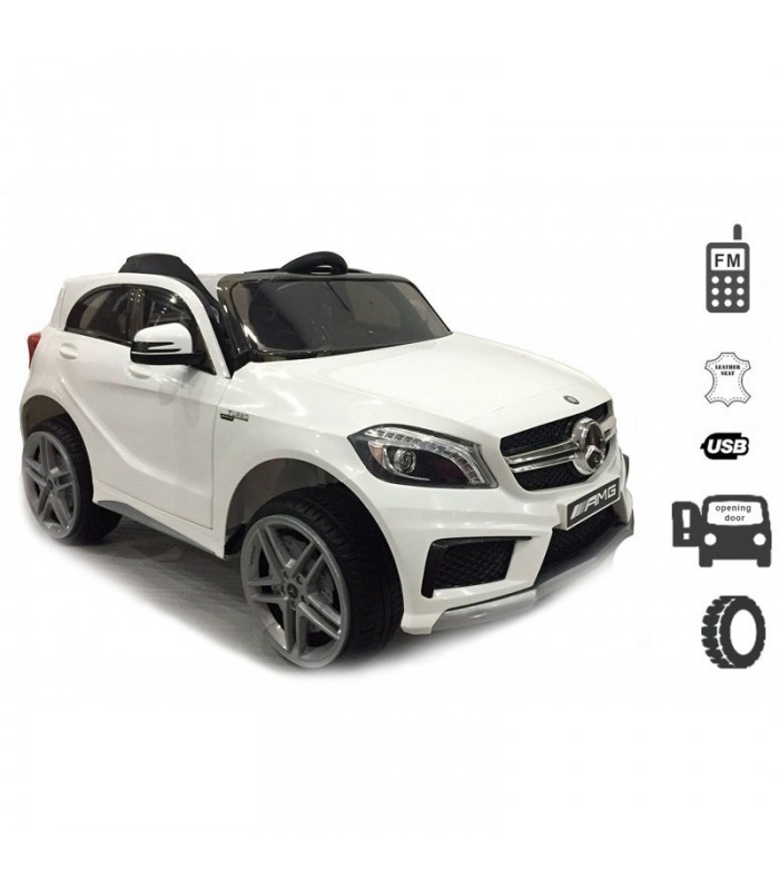 Voiture electrique bebe Mercedes-Benz A45 AMG Blanc Licence