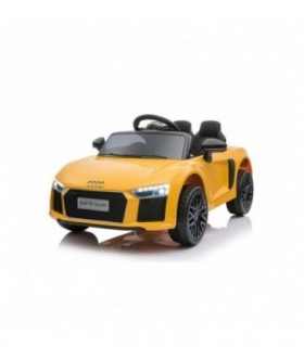 Audi r8 small electrique enfant jaune sous licence d'origine