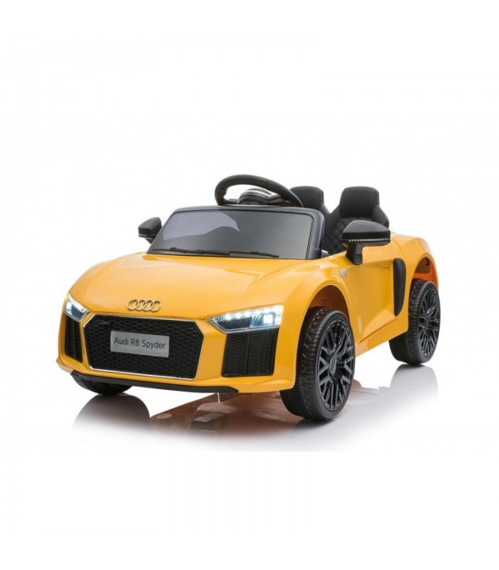 Audi r8 small electrique enfant jaune sous licence d'origine