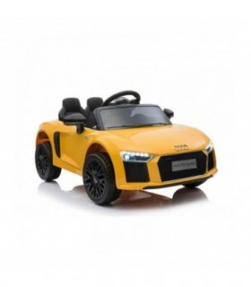 Audi r8 small electrique enfant jaune sous licence d'origine