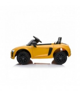 Audi r8 small electrique enfant jaune sous licence d'origine