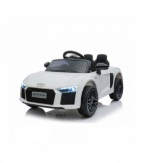 Audi r8 small electrique enfant blanc sous licence d'origine