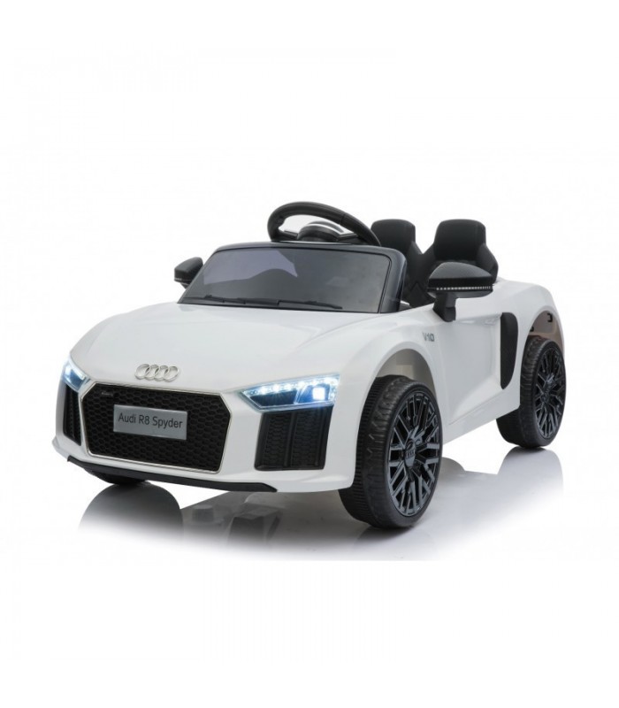 Audi r8 small electrique enfant blanc sous licence d'origine
