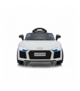 Audi r8 small electrique enfant blanc sous licence d'origine