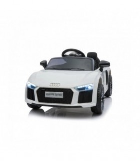 Audi r8 small electrique enfant blanc sous licence d'origine