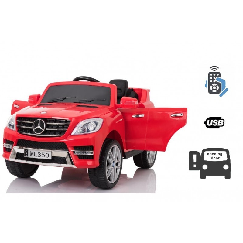 Voiture pour enfants Mercedes Benz en plastique de couleur rouge