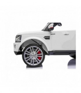 Voiture électrique enfant land rover discovery 12V blanche s
