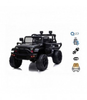Voiture électrique OFFROAD à traction arrière noire batterie