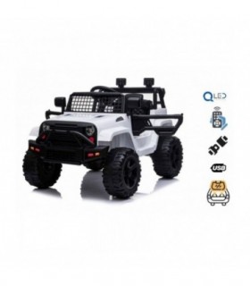 Voiture électrique OFFROAD à traction arrière blanche batter