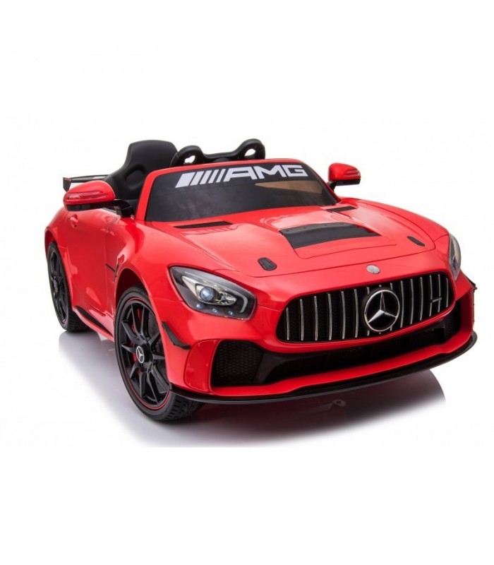 Voiture électrique Mercedes-Benz GT4 rouge avec licence d'or