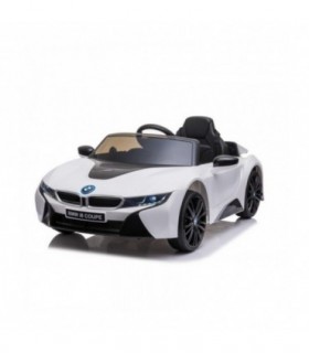 Voiture électrique BMW i8 blanc avec licence d'origine siège