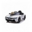 BMW électrique i8 Blanche - Voiture électrique enfant 12V enfant