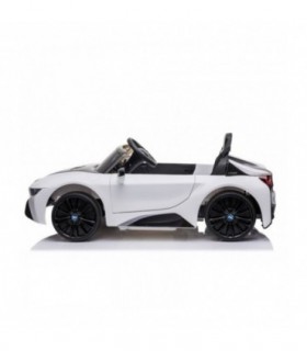 Voiture électrique BMW i8 blanc avec licence d'origine siège