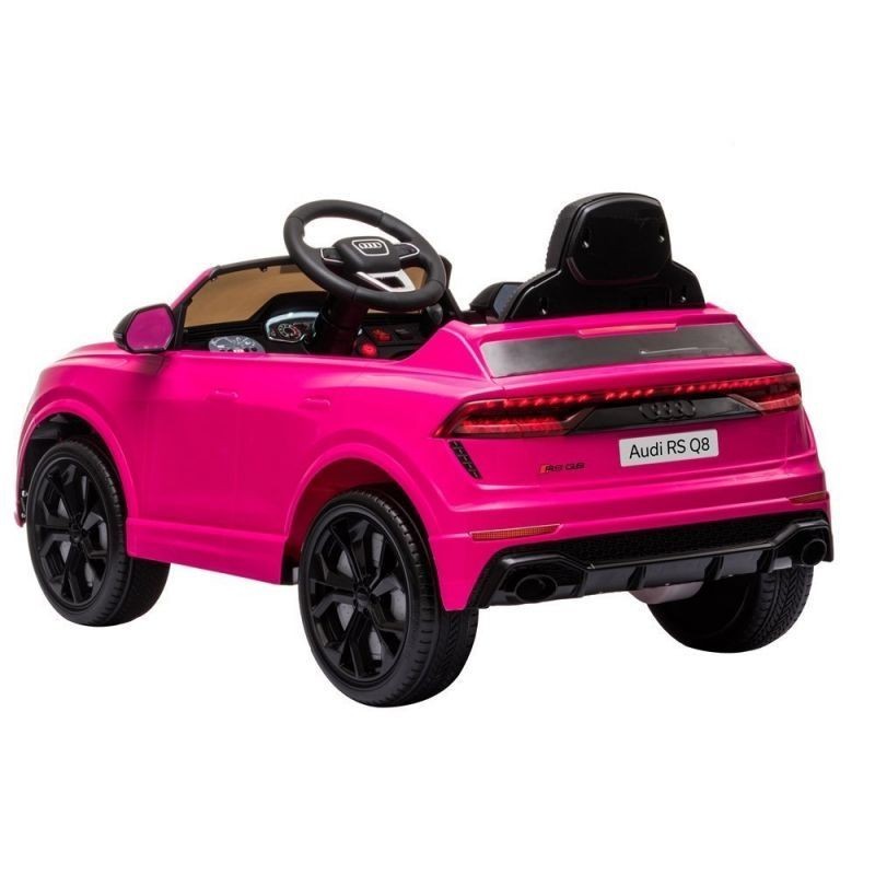 Voiture électrique enfant Audi RS Q8 rose 12 volts, télécommande pa