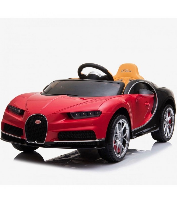 Bugatti Chiron Rouge Licence d'origine À batterie Ouverture