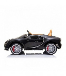 Bugatti Chiron Noir Licence d'origine À batterie Ouverture v