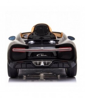 Bugatti Chiron Noir Licence d'origine À batterie Ouverture v