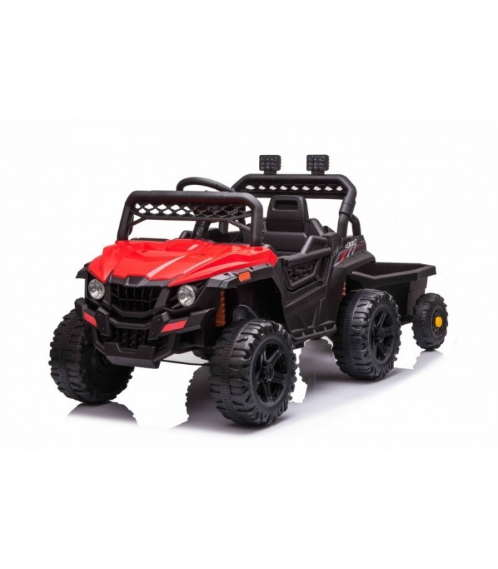 RSX SMALL avec remorque Rouge Traction arrière Batterie 12V