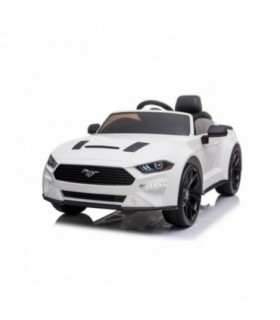 Voiture electrique enfant Ford Mustang 24V blanche roues Sof