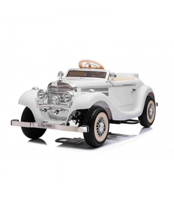 Voiture electrique pour enfant Mercedes-Benz 540K blanc cont