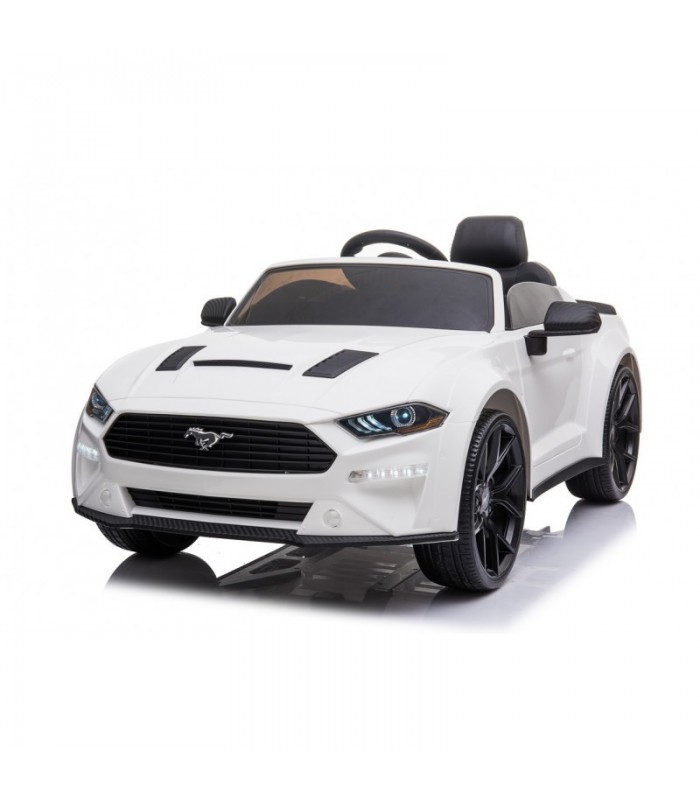 Voiture electrique enfant Drift Ford Mustang 24V blanche rou