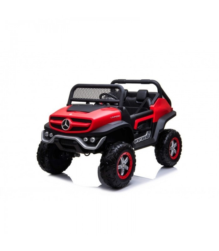 Voiture électrique miniature Mercedes-Benz UNIMOG - Rouge Té