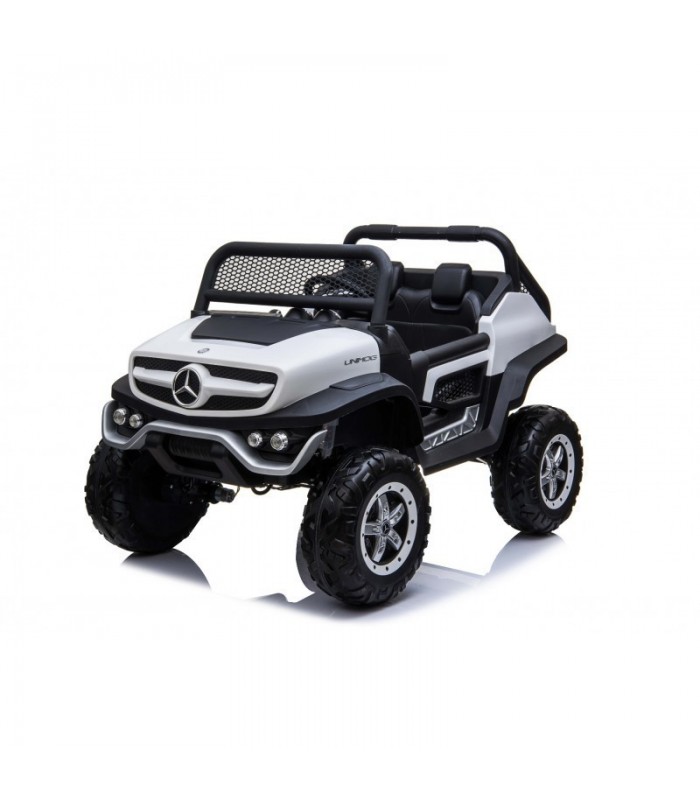 Voiture électrique miniature Mercedes-Benz UNIMOG - Blanc Té