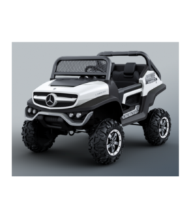 Voiture électrique miniature Mercedes-Benz UNIMOG - Blanc Té